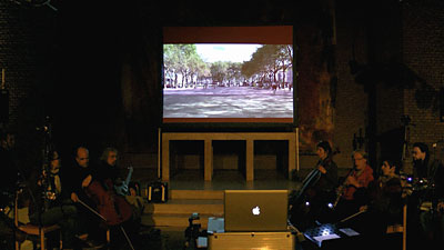 Generalprobe mit Projektion