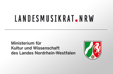 Logos von Landesmusikrat NRW und Ministerium f&uuml;r Kultur und Wissenschaft des Landes Nordrhein-Westfalen